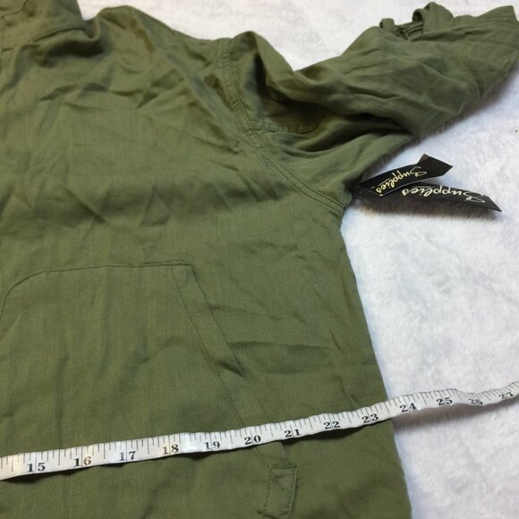 New! Supplies by Union Bay Larisa Jacket L Womans Greek Olive Snap Buttons - Picture 15 of 16